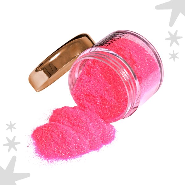 Microglitter fucsia viso dorado - Image 2