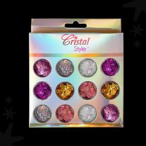 Confeti uñas aro