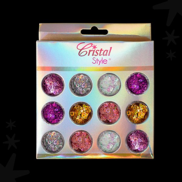 Confeti uñas aro