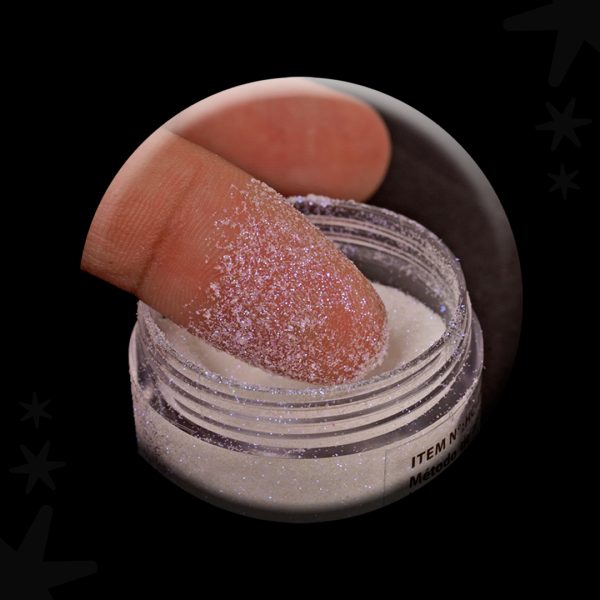 Microglitter blanco viso azul - Image 3