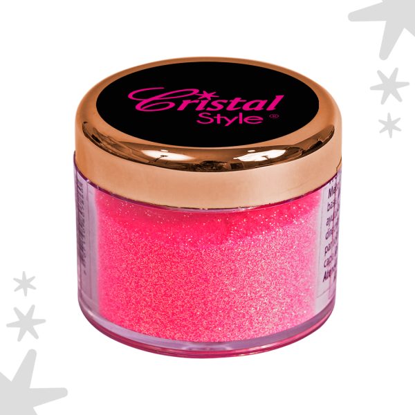 Microglitter fucsia viso dorado - Image 3