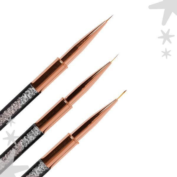 Set pinceles liner de piedras