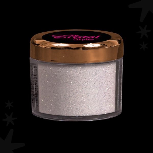 Microglitter blanco viso dorado - Image 3