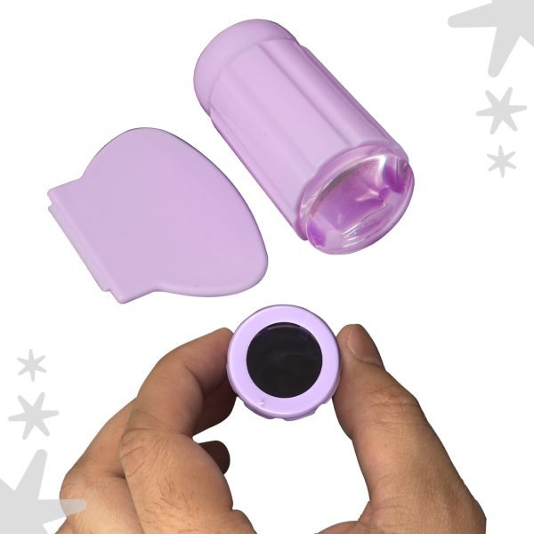 Sello + espátula lila