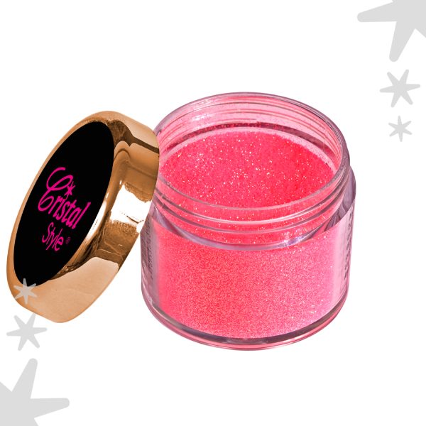Microglitter fucsia viso dorado