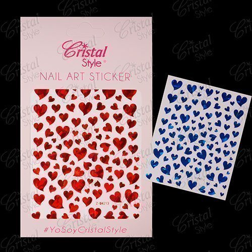 stickers de corazones para uñas